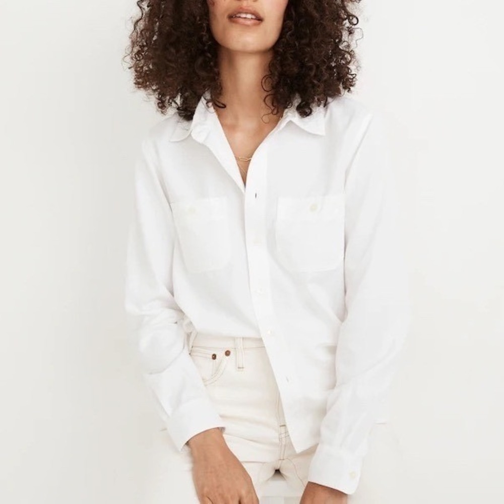 Madewell Classic White Button-Down Shirt
